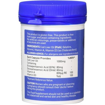Valupak High Strength Cod Liver Oil Capsules 1000Mg 30 Capsules