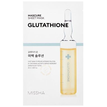 Missha Brightening Face Mask Mascure Glutathione Sheet Mask 27 Ml