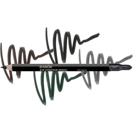 Babor Make Up Eye Contour Pencil Long-Lasting Eye Contour Pencil With Nourishing Oil And Vitamin C 1G - Color: 01 Black