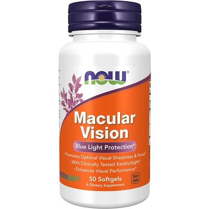 Now Macular Vision Softgel Eye Health And Support 50 Softgels