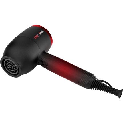 Chi Lava Hair Dryer Ionic With Diffuser And Concentrated Smoothing Nozzles Attachments Uses Lower Heat For Less Hair Damage Strengthens With Lava Minerals Ions Black