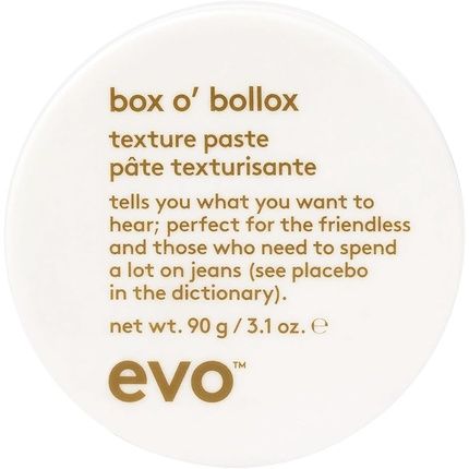 Evo Box O' Bollox Texture Paste Hair Styling Paste - Long-Lasting Hold