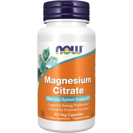 Now Supplements Magnesium Citrate For Enzyme Function And Nervous System Support