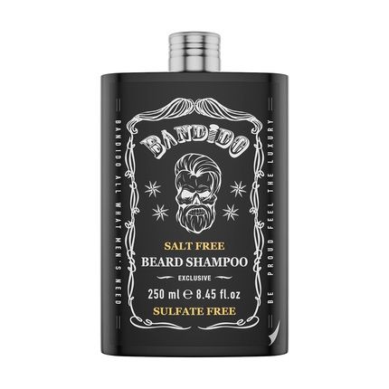 Bandido Beard Shampoo 250Ml - Natural Beard Care Without Salt & Sulfate - Masculine Scent