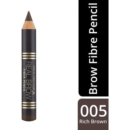 Max Factor Real Brow Fiber Pencil 1.7G 005 Rich Brown - Image 3