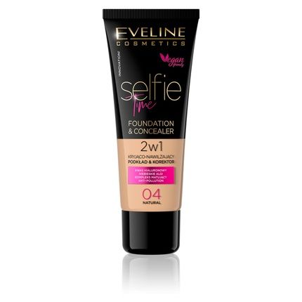 Eveline Cosmetics Selfie Time Hydrating Concealer & Foundation No 04 Natural