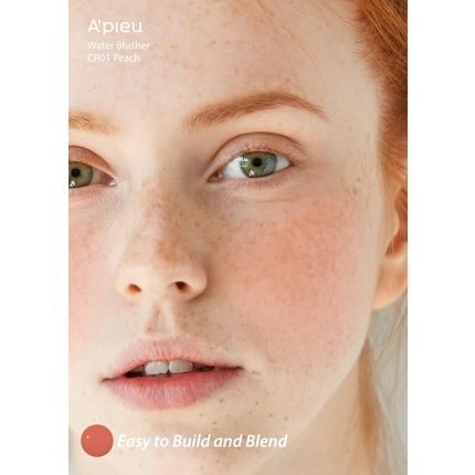 A'Pieu Juicy-Pang Water Blusher Moisturizing Finish Easy Blending Blusher Natural Look K-Beauty Peach Cr01 9G - Image 3