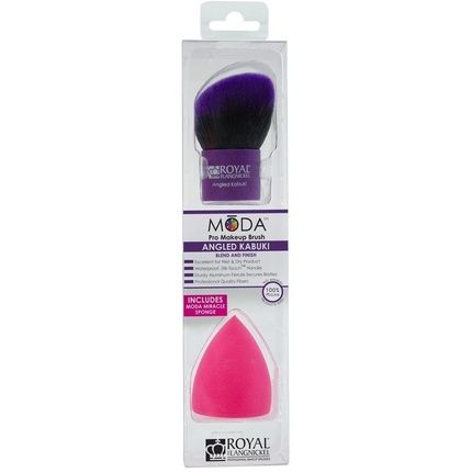Royal & Langnickel Moda Angled Kabuki And Magic Makeup Sponge