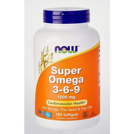 Now Foods Super Omega 3-6-9 180 Capsules