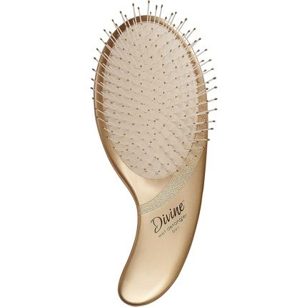 Olivia Garden Divine Wet Detangler Hair Brush Ergonomic Paddle With Memory-Flex Bristles