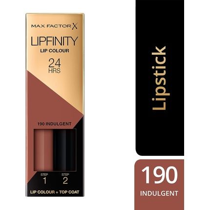 Max Factor Lipfinity Long-Lasting Two Step Lipstick 190 Indulgent 4.2G - Image 3