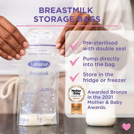 Lansinoh Milk Storage Bags - 25 Pack