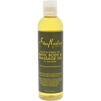 Shea Moisture Olive & Green Tea Bath-Body & Massage Oil For Unisex 8Oz