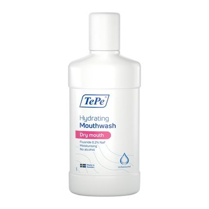 Tepe Hydrating Dry Mouth Rinse Unflavoured Fluoride Mouthwash