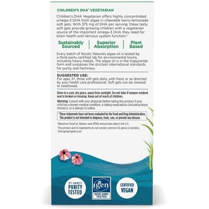 Nordic Naturals Children'S Dha 375Mg Berry Lemonade - Image 3