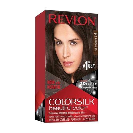 Revlon Color Silk Beautiful Ammonia-Free Hair Color Brown Black 130Ml