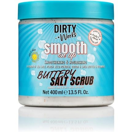 Dirty Works Body Scrub Smooth On Up Buttery Salt Scrub Natural Sea Salt Skin
