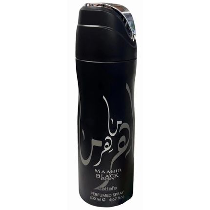 Lattafa Maahir Black Edition Spicy Leathery Woody Amber Perfume