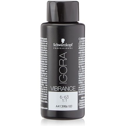 Schwarzkopf Professional Igora Vibrance Tone On Tone Hair Colour 6-63 Dark Blonde Chocolate Matt 60Ml