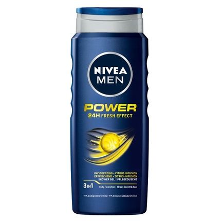 Nivea Men Power 24H Fresh Effect Shower Gel 500Ml