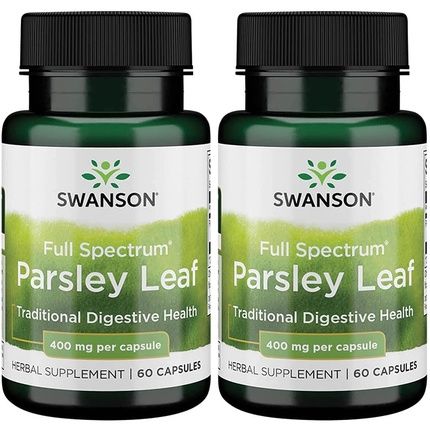 Swanson Full-Spectrum Parsley Leaf Extract Herbal Supplement 60 Capsules 400Mg