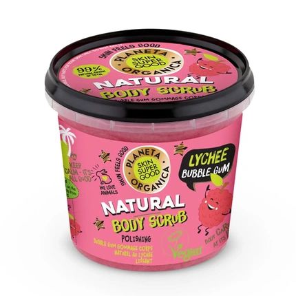 Skin Super Good Natural Body Scrub Lychee Bubble Gum 360Ml