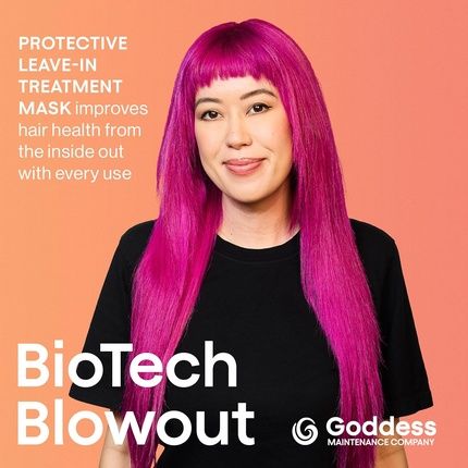 قناع الشعر Goddess Biotech Blowout الذي لا يُشطف - حماية من الحرارة تصل إلى 230 درجة مئوية