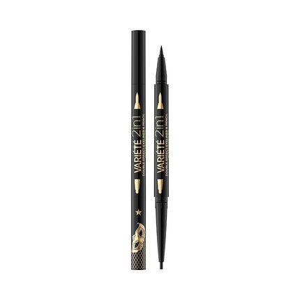 Eveline Cosmetics Variete 2 In 1 Double Effect Waterproof Eyeliner And Pencil