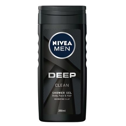 Nivea Men Shower Gel Deep Clean 250Ml