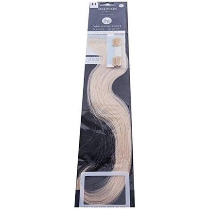 Balmain Tape Extension Human Hair 10A Blond Ash 40Cm Pack Of 2 White 15.75 Inch
