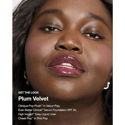 Clinique Pop Plush Creamy Lip Gloss 10 Velour Pop Violet Pink 0.11 Fl Oz 3.4 Ml