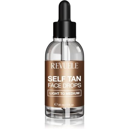 Revuele Paradise Bronze Self Tan Face Drops - Light To Medium, 30 Ml