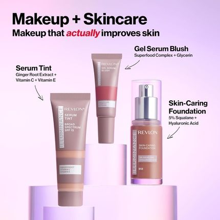 Revlon Illuminance Gel Serum Blush Beaming Coral - Image 3