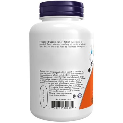 Now Foods L-Arginine Double Strength 1000Mg 120 Veg Tablets - Image 3