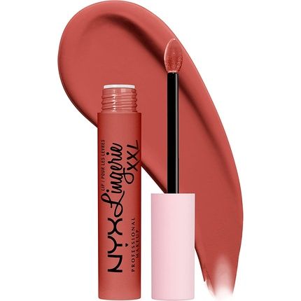 Nyx Professional Makeup Lip Lingerie Xxl Long Lasting Matte Liquid Lipstick Vegan Formula 06 Peach Flirt