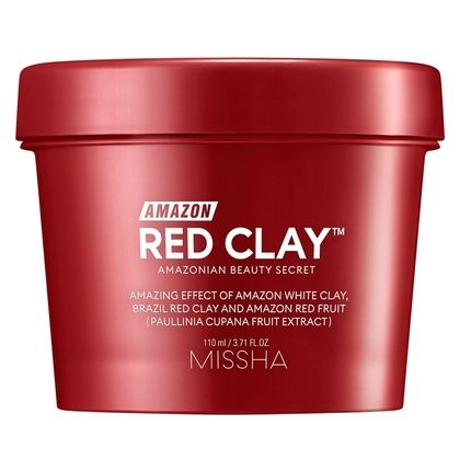 Missha Amazon Red Clay Pore Mask Wash Off 110Ml - Cleansing Face Mask