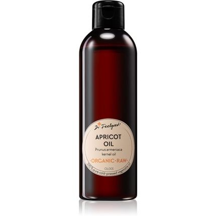 Dr. Feelgood Organic & Raw Apricot Oil - 200 Ml, Cold Pressed