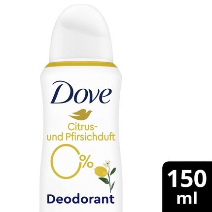 Dove Deodorant Spray Citrus And Peach Scent Deodorant With Nourishing Zinc Complex And 0% Aluminum Salts 150Ml