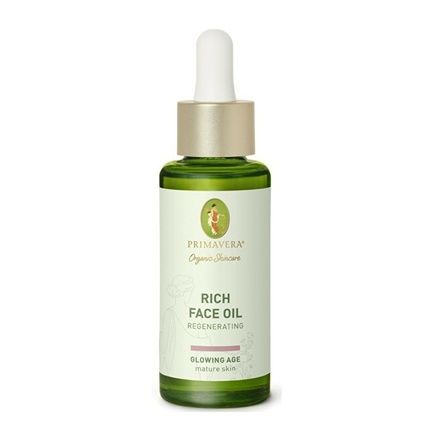 Primavera Regenerating Rich Face Oil 30Ml - Natural Cosmetics For Mature And Demanding Skin - Activates Cells And Firms Skin - Vegan