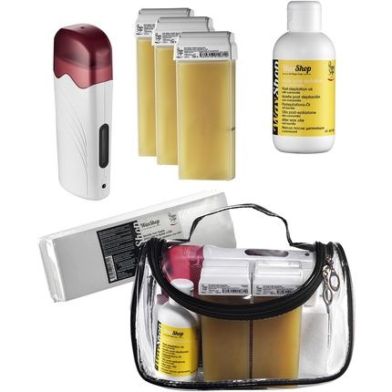 Peggy Sage Hair Removal Set With 4 Waxes, Heater, Strips, And Oil