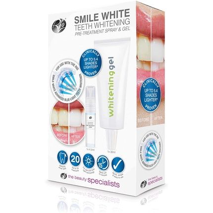 Rio Smile White Teeth Whitening Pre-Treatment Spray And Gel