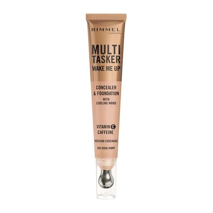 Rimmel Multi-Tasker Wake Me Up Foundation And Concealer With Brightening Effect 025 Rose Ivory 20Ml