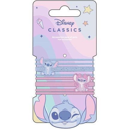 Disney Stitch Hair Elastic For Girls And Women Hair Ties Ponytail Holders With Stitch Charm