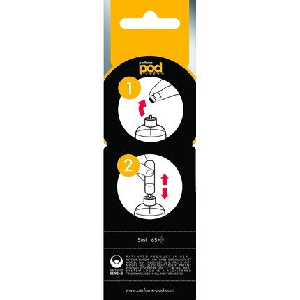 Perfume Pod Clear Refillable Perfume Atomizer With Spray And Genie-S Refill Gold - Image 3