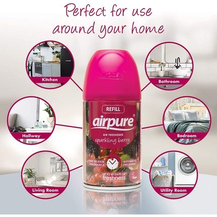 Airpure Air-O-Matic Air Freshener Refill, 250Ml, Automatic Spray Fragrance For - Image 3
