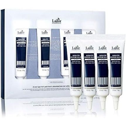 [Lador] Keratin Power Glue Hair Ampoules 15Ml - Pack Of 4