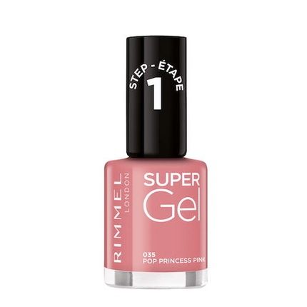 Rimmel Super Gel Nail Polish 035 Pop Princess Pink - 12Ml