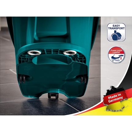 Leifheit Profi Xl Wringing Bucket With Rollers For Profi Mop Turquoise 51 X 39 X 29 Cm