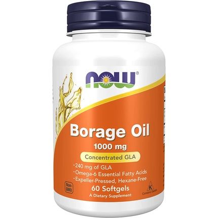 Now Foods Borage Oil 1000Mg 60 Softgels