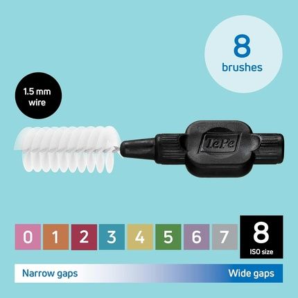 Tepe Interdental Brush Original Black 1.5Mm Iso 8